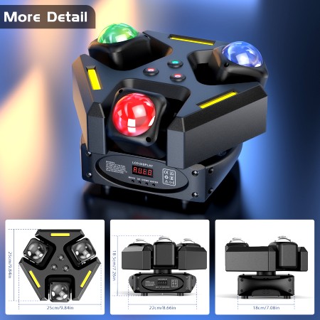 Projecteur Tête mobile Led rotative 120W